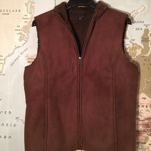 Lands End Brown Vest